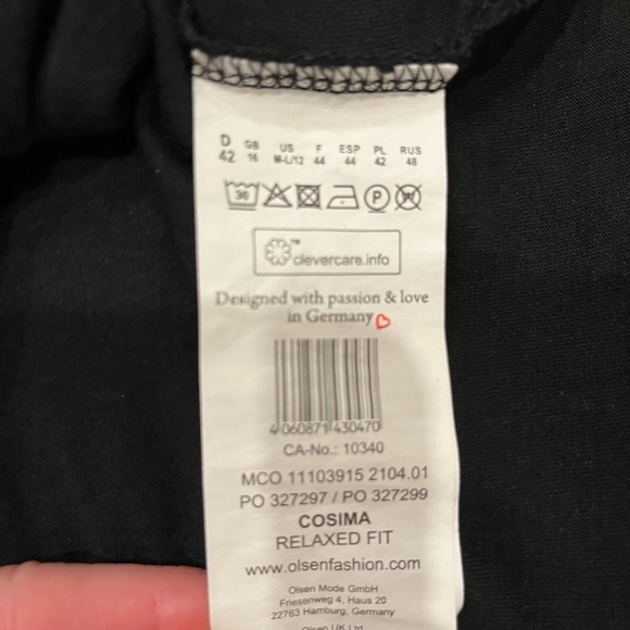 OLSEN Cosima Relaxed fit top Women’s Size U.S. M-L/12 - Picture 3 of 6